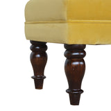 Mustard Velvet Chaise IN1340