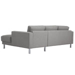 Cleveland Chaiselongue Sofa in Nova Light Grey 60140107