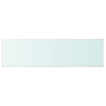 ZNTS Shelves 2 pcs Panel Glass Clear 110x30 cm 3051591