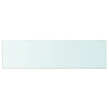 ZNTS Shelves 2 pcs Panel Glass Clear 110x30 cm 3051591