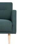 Larvik 2.5 Seater Sofa - Dark Green, Oak Legs 6032038347