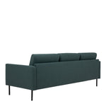 Larvik 3 Seater Sofa - Dark Green, Black Legs 60330383