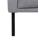 Larvik Chaiselongue Sofa - Grey, Black Legs 60340381