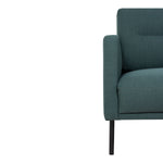 Larvik Chaiselongue Sofa - Dark Green, Black Legs 60340383