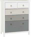 ZNTS Vermont 3+2 Drawer Chest 100-102-110