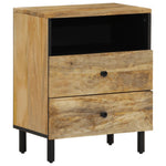 ZNTS Bedside Cabinet 50x33x60 cm Solid Wood Mango 356901