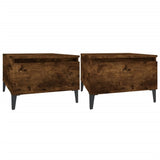 ZNTS Side Tables 2 pcs Smoked Oak 50x46x35 cm Engineered Wood 819527