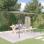 ZNTS Gazebo Beige 3x3 m 180 g/m² Fabric and Steel 362463