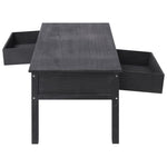 ZNTS Coffee Table Black 100x50x45 cm Wood 284141