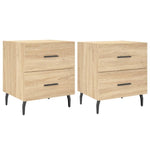 ZNTS Bedside Cabinets 2 pcs Sonoma Oak 40x35x47.5 cm Engineered Wood 827347