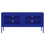 ZNTS TV Cabinet Navy Blue 105x35x50 cm Steel 336235