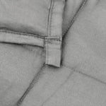 ZNTS Weighted Blanket Grey 220x240 cm King 11 kg Fabric 3154790
