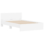 ZNTS Bed Frame without Mattress White 120x200 cm 3207490