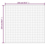 ZNTS Weighted Blanket Light Cream 220x235 cm King 11 kg Fabric 350818