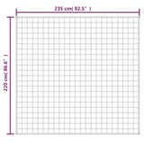 ZNTS Weighted Blanket Light Cream 220x235 cm King 11 kg Fabric 350818