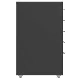 ZNTS Mobile File Cabinet Anthracite 28x41x69 cm Metal 335915