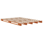 ZNTS Pallet Bed without Mattress Wax Brown 140x200 cm Solid Wood Pine 844455