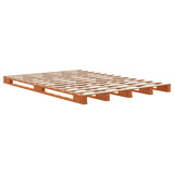 ZNTS Pallet Bed without Mattress Wax Brown 140x200 cm Solid Wood Pine 844455