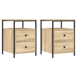 ZNTS Bedside Cabinets 2 pcs Sonoma Oak 44x45x60 cm Engineered Wood 826006