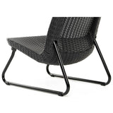 ZNTS Keter Patio Furniture Set 3 Pieces Rio Graphite 405984