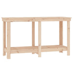 ZNTS Work Bench 140x50x80 cm Solid Wood Pine 822506