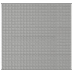 ZNTS Weighted Blanket Grey 220x240 cm King 11 kg Fabric 3154790