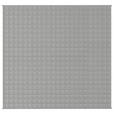 ZNTS Weighted Blanket Grey 220x240 cm King 11 kg Fabric 3154790