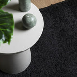 ZNTS Shaggy Rug PAMPLONA High Pile Modern Black 140x200 cm 375279