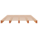 ZNTS Pallet Bed without Mattress Wax Brown 140x200 cm Solid Wood Pine 844455