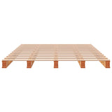 ZNTS Pallet Bed without Mattress Wax Brown 140x200 cm Solid Wood Pine 844455