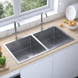 ZNTS Handmade Kitchen Sink Stainless Steel 51522