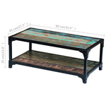 ZNTS Coffee Table Solid Reclaimed Wood 243272