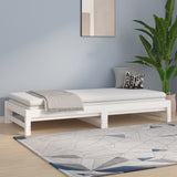 ZNTS Pull-out Day Bed without Mattress White 2x cm 820428