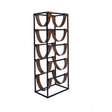 ZNTS Tall leather sling Wine Rack - 5 bottle Leather GLAD02