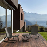 ZNTS Keter Patio Furniture Set 3 Pieces Rio Graphite 405984