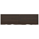 ZNTS Wall Shelf Dark Brown 220x60x cm Treated Solid Wood Oak 363858