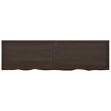 ZNTS Wall Shelf Dark Brown 220x60x cm Treated Solid Wood Oak 363858