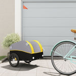 ZNTS Bike Trailer Black and Yellow 30 kg Iron 94120