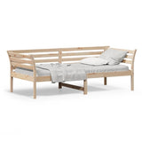 ZNTS Day Bed without Mattress 90x200 cm Solid Wood Pine 842870