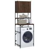 ZNTS Washing Machine Cabinet Brown Oak 68x48.5x194 cm 838977