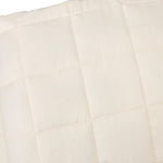 ZNTS Weighted Blanket Light Cream 135x200 cm Single 10 kg Fabric 3154816