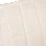 ZNTS Weighted Blanket Light Cream 135x200 cm Single 10 kg Fabric 3154816