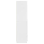ZNTS Wardrobe White 90x52x200 cm Engineered Wood 800630
