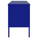 ZNTS TV Cabinet Navy Blue 105x35x50 cm Steel 336235