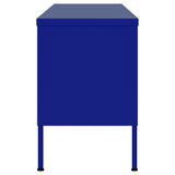 ZNTS TV Cabinet Navy Blue 105x35x50 cm Steel 336235