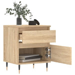 ZNTS Bedside Cabinets 2 pcs Sonoma Oak 40x35x50 cm Engineered Wood 830659