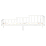 ZNTS Day Bed without Mattress White 80x200 cm Solid Wood Pine 840368