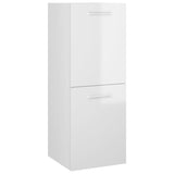 ZNTS Bathroom Furniture Set High Gloss White Engineered Wood 3071024