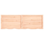 ZNTS Wall Shelf 180x60x cm Untreated Solid Wood Oak 363603