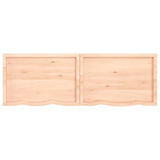 ZNTS Wall Shelf 180x60x cm Untreated Solid Wood Oak 363603